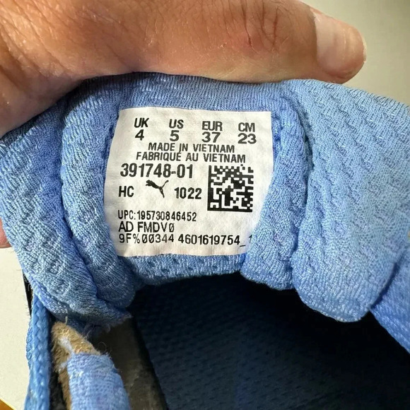 PUMA Men's Hiking Outdoors Rs-Trck Explore Sand/Tiger's Eye/Blue Sneakers Sz 5 - Picture 8 of 8